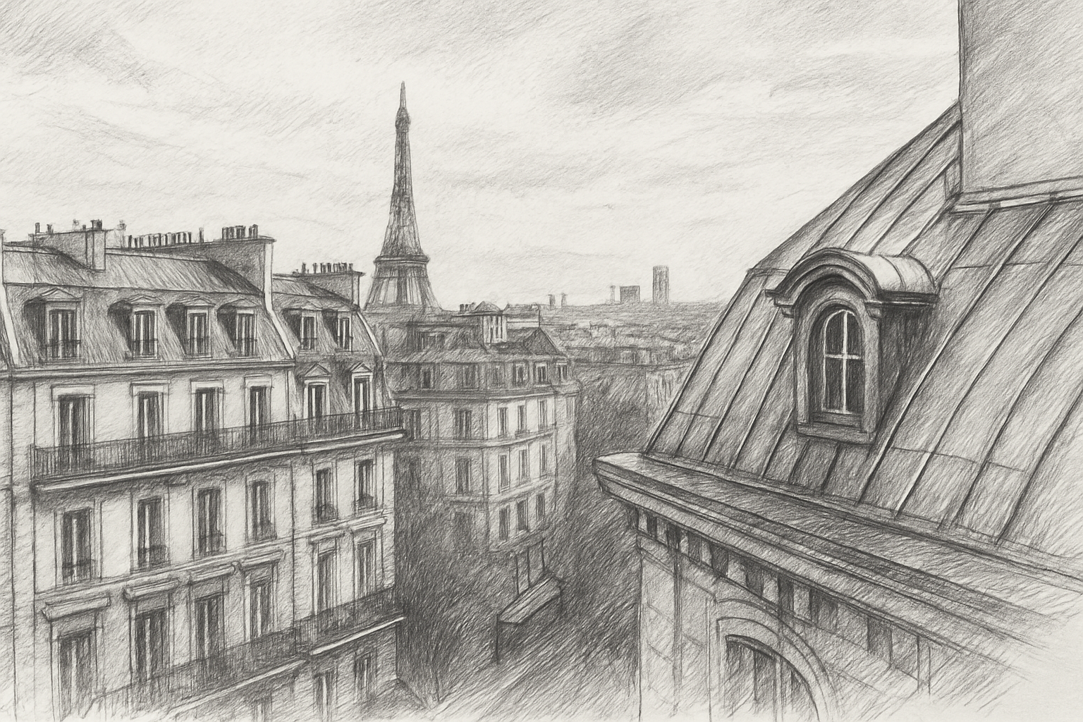 Paris toits haussmanniens